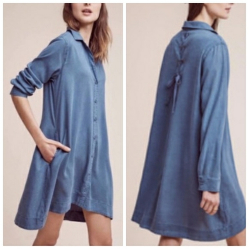 Cloth & Stone Long Sleeve Tunic Shirtdress